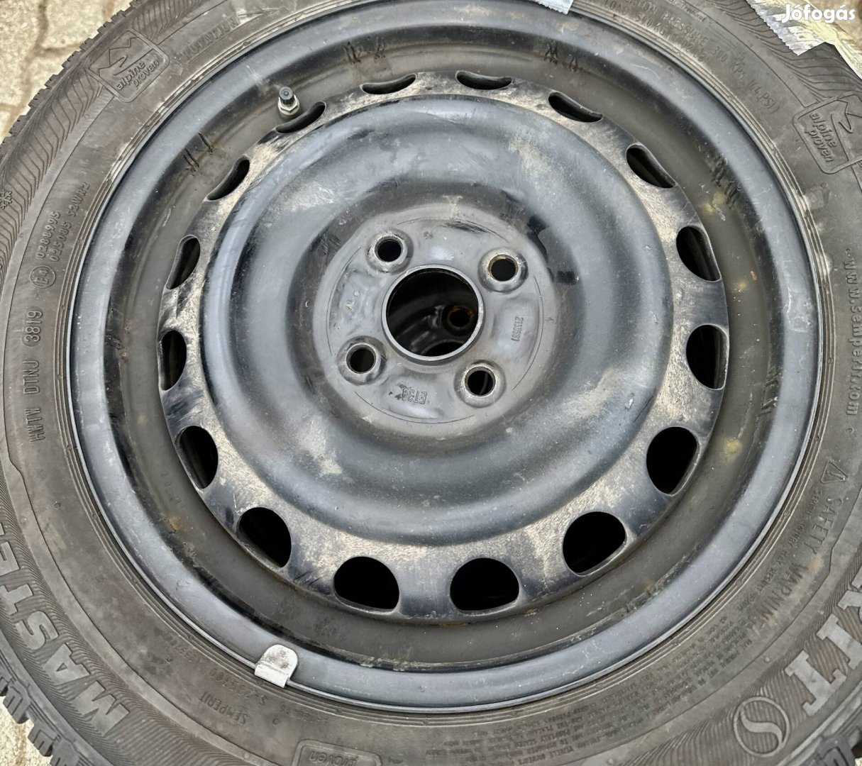 Toyota felni 15" 4x100 Téli gumi szenzor! Yaris felni 15"