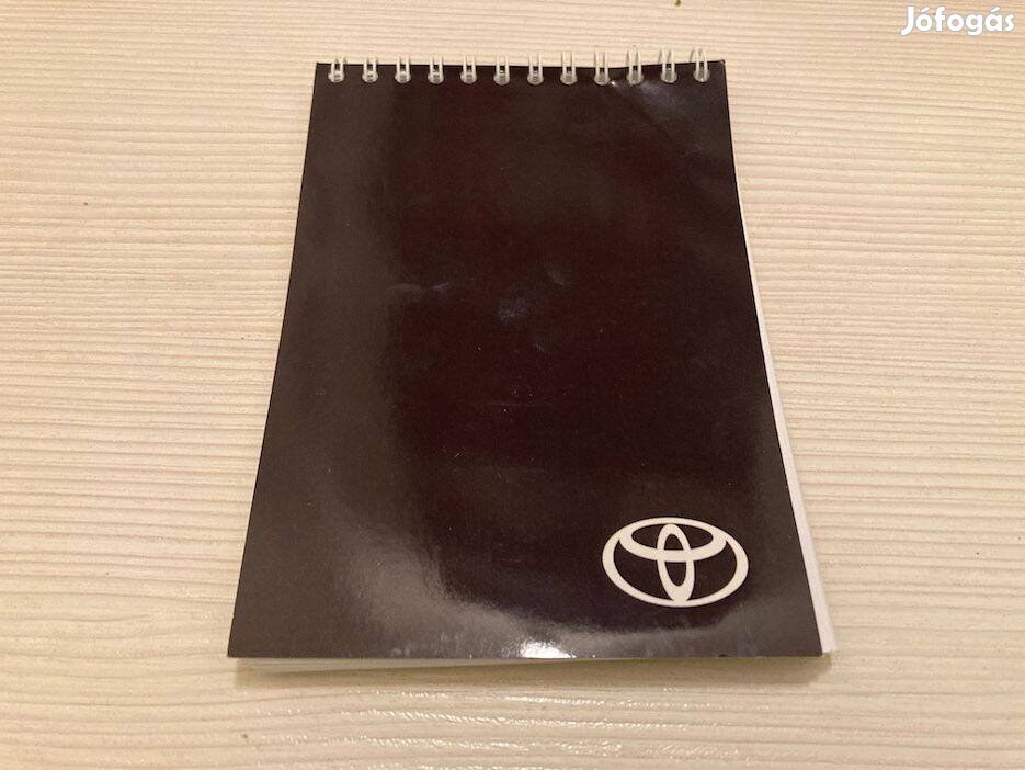 Toyota jegyzetfüzet, notesz