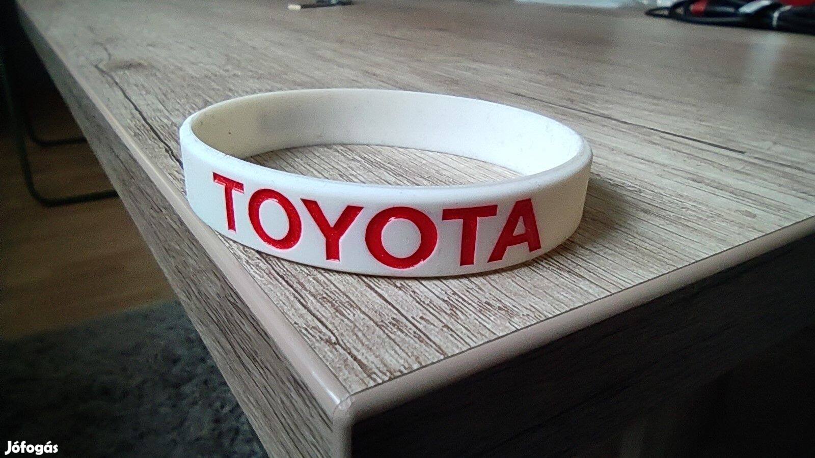 Toyota szilikon gumi karkötő fehér piros csukló pánt, hybrid