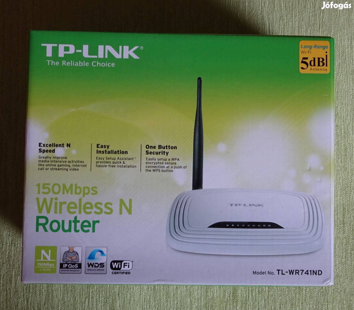 Tp-Link TL-WR741ND 150Mbps Vezeték nélküli N-es Router eladó