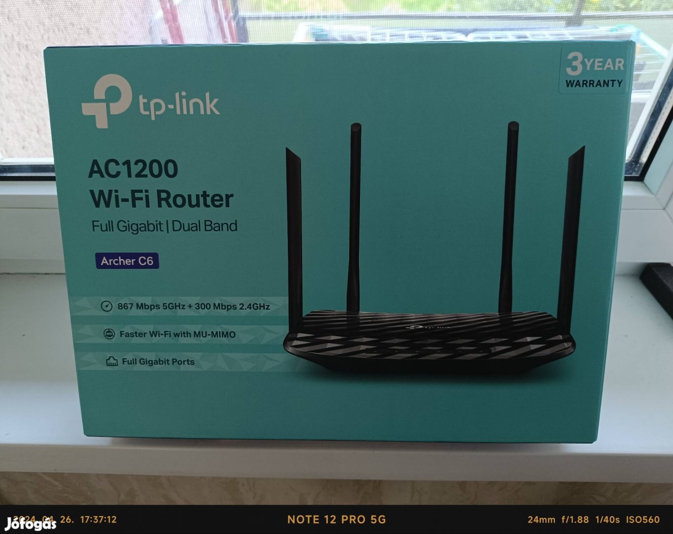 Tp-link AC 1200 Wifi router új dobozában