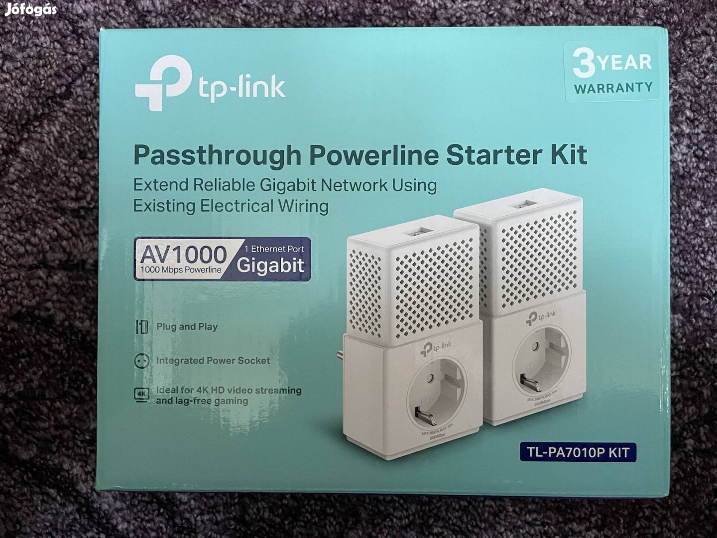 Tp-link TL-PA7010P jeltovábbító konnektoron keresztül 