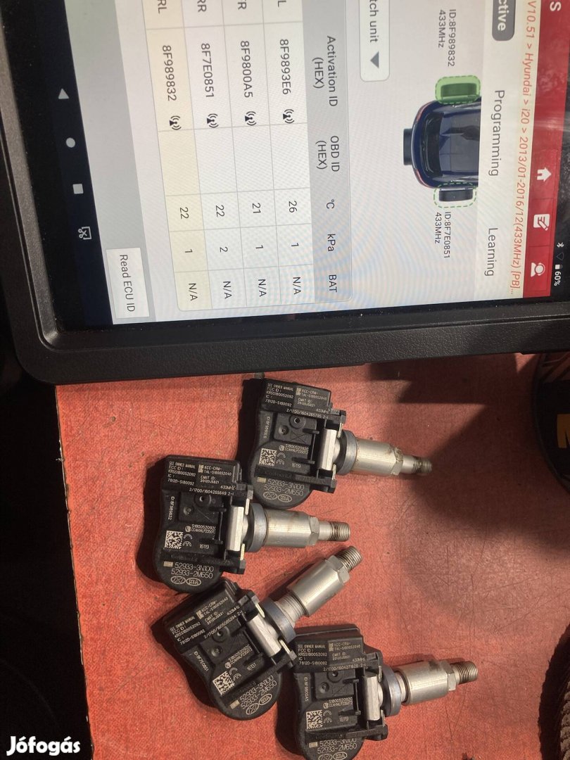 Tpms szenzoros szelep gyári KIA Hyundai Continental