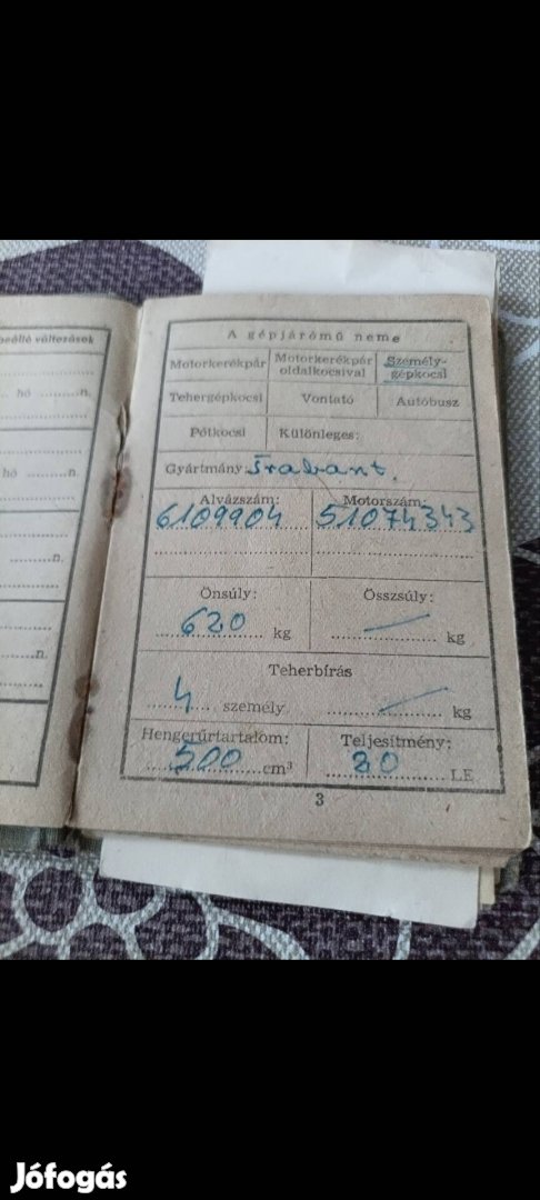 Trabant 500 dokumentum