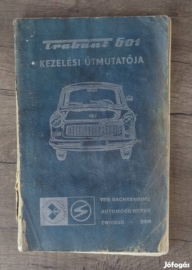 Trabant 601 kezelési könyv