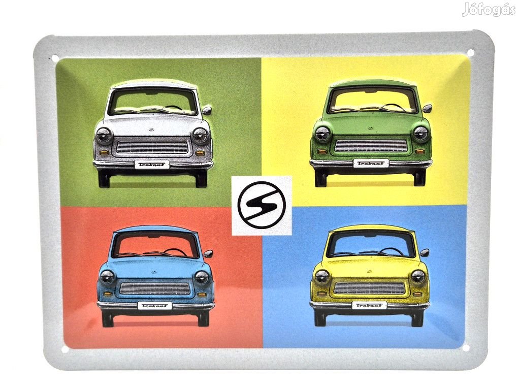 Trabant Trabi - fémplakát  fém tábla  (20x15cm)