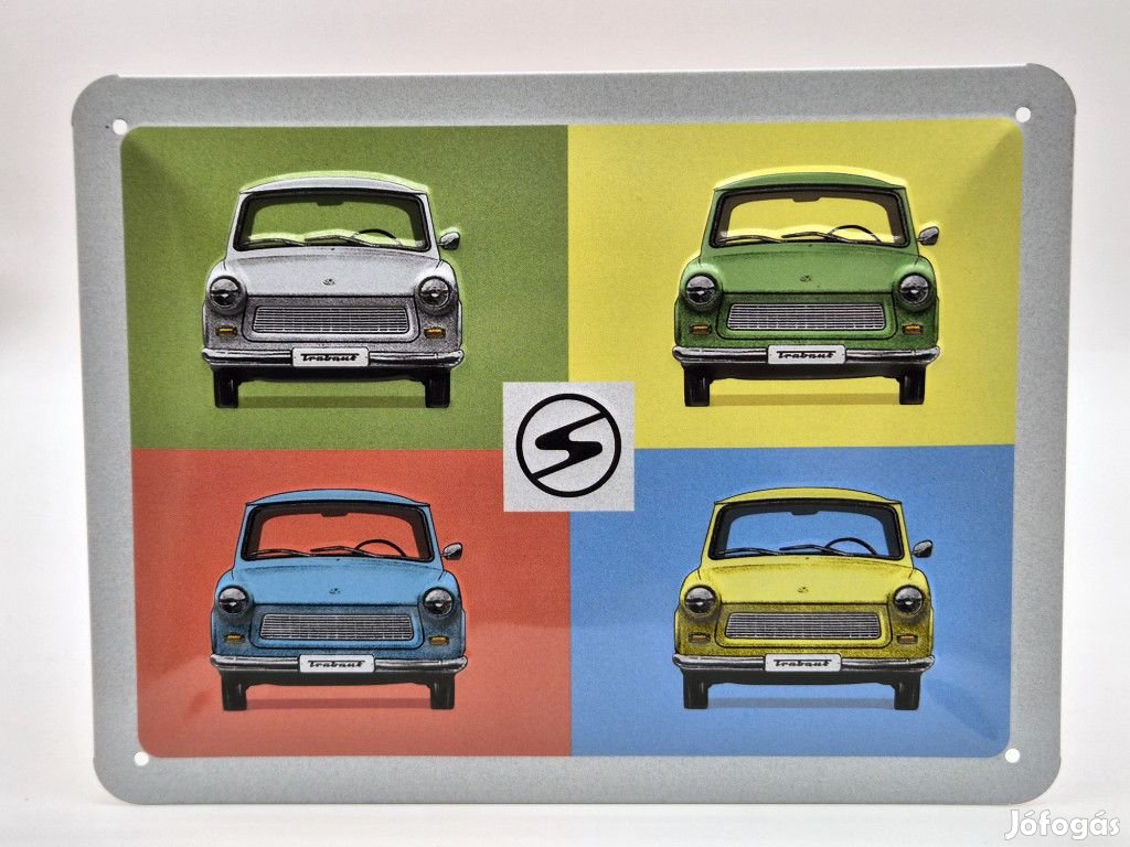 Trabant Trabi - fémplakát  fém tábla  (20x15cm)