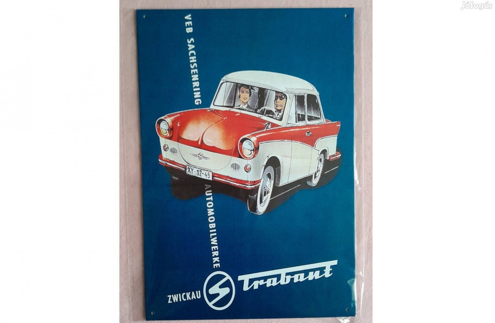 Trabant fali dekorkép 30x40cm lakásba, garázsba