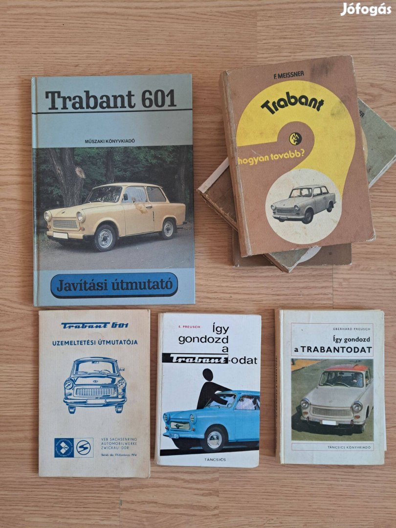 Trabant szakkönyvek, kezelési útmutatók