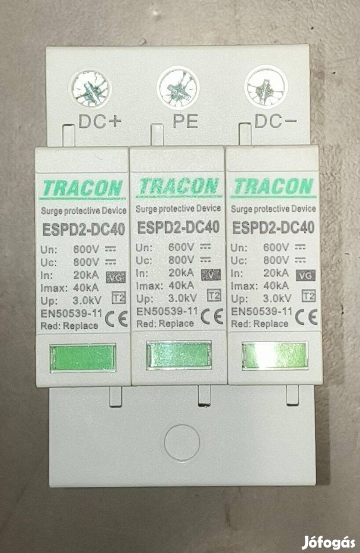 Tracon Espd2-DC40-600 2 DC típusú túlfeszültség levezető