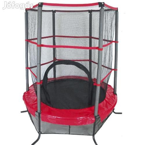 Trambulin 137 cm + védőháló RED