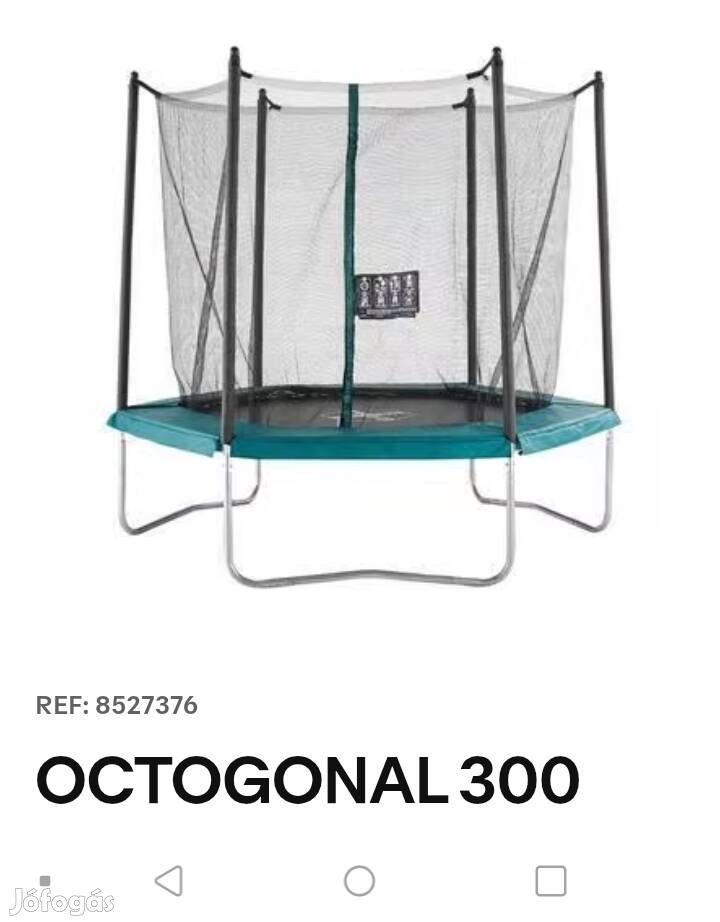 Trambulin eladó Decathlon octogonal 300 