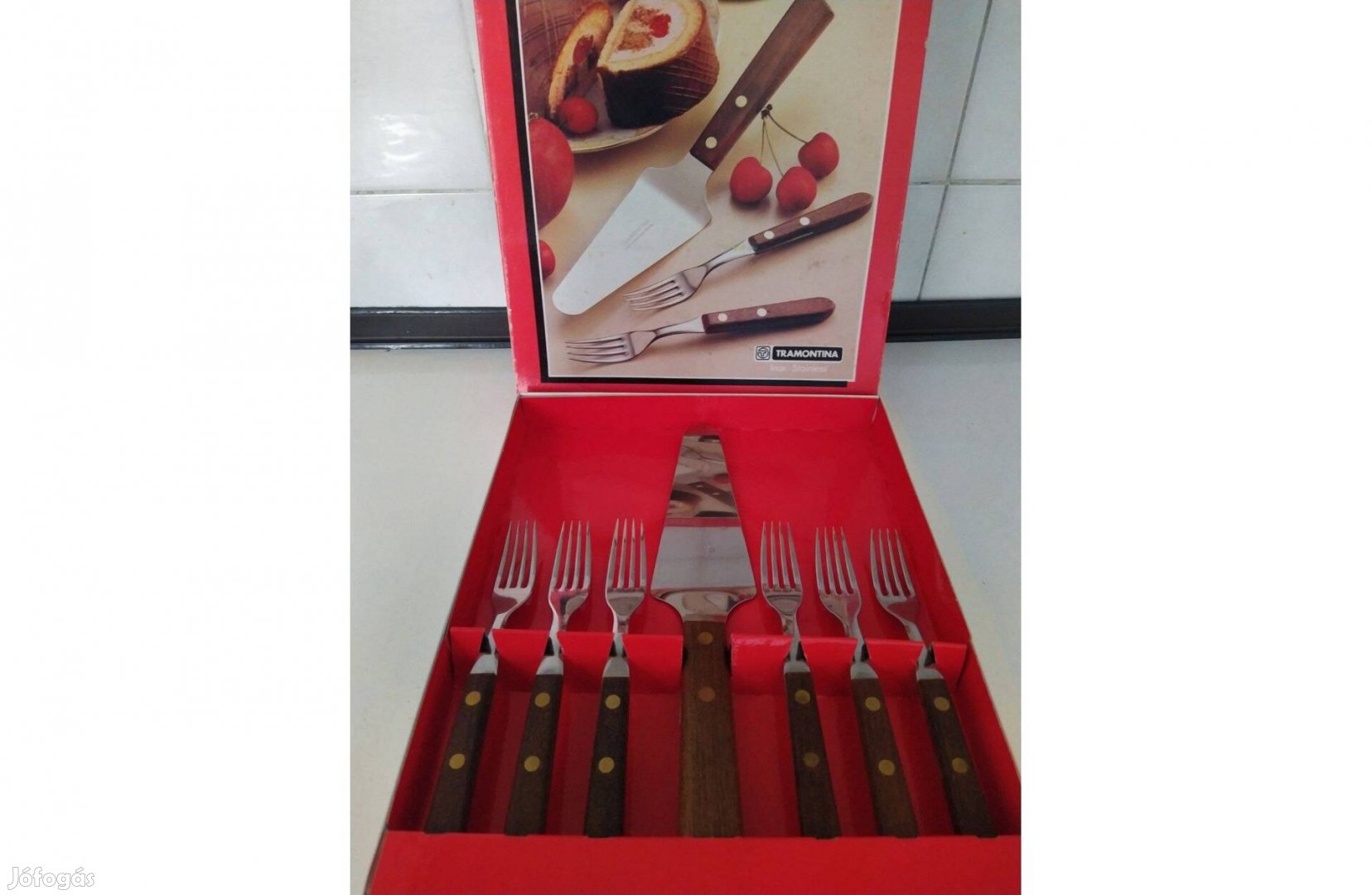 Tramontina 7 db-os süteményes étkészlet evőeszköz készlet,