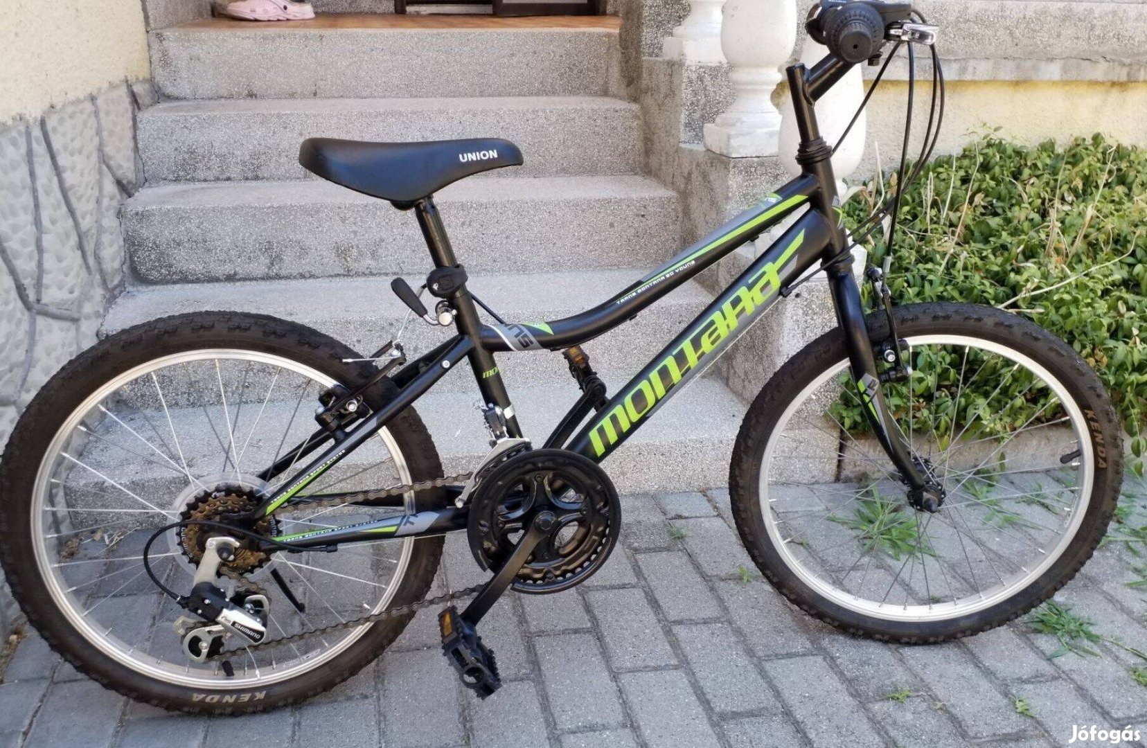 Trans Montana 20" gyerek MTB kerékpár fekete-zöld