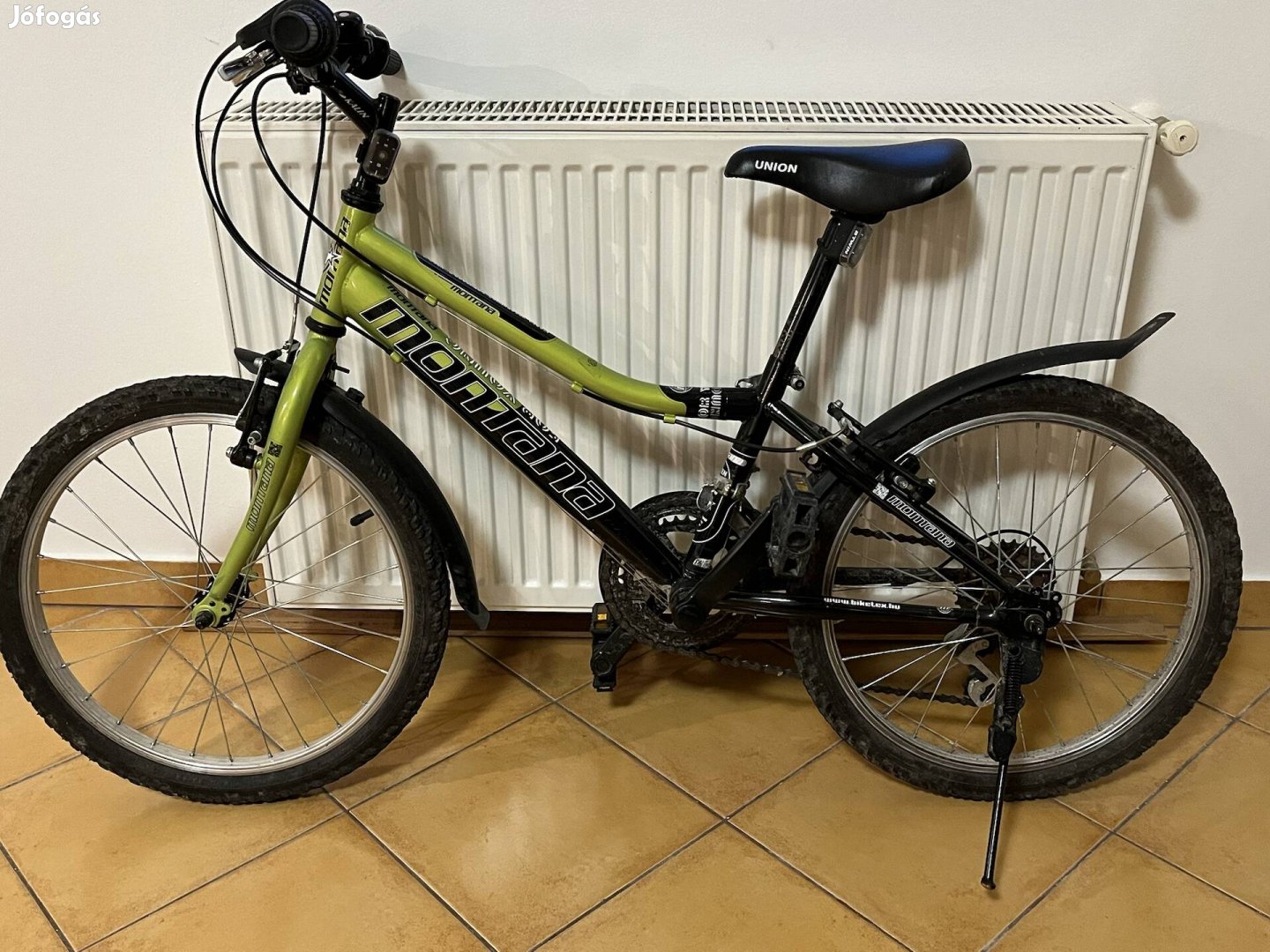 Trans Montana MTB Junior kerékpár 24", neon zöld-fekete