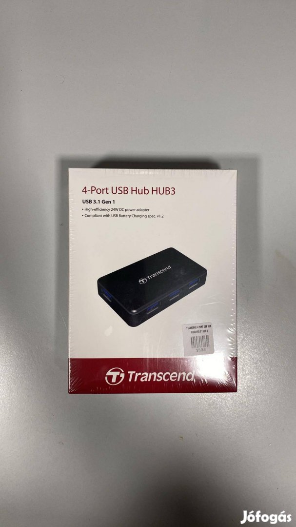 Transcend USB 3.0 4-PORT Külső Táp