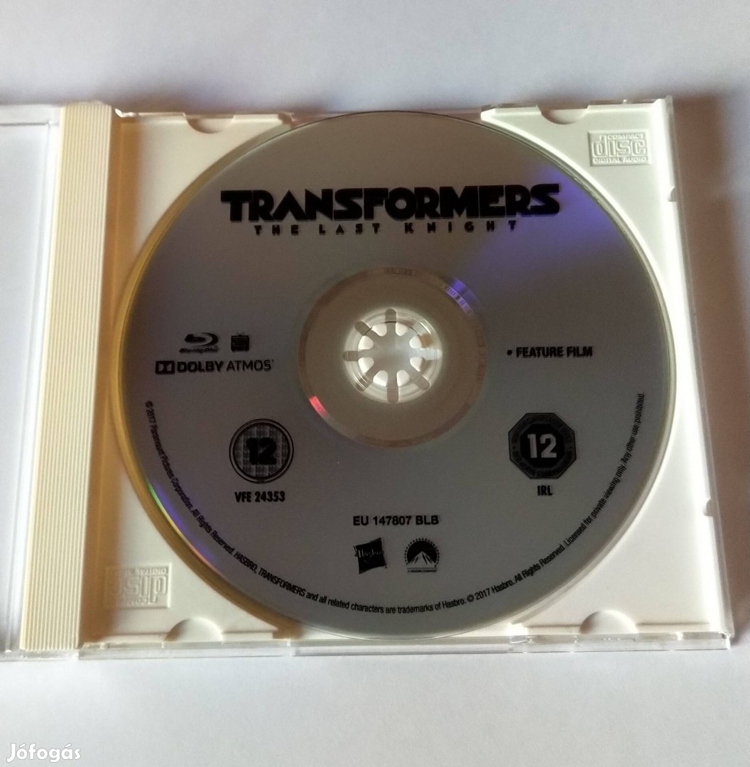 Transformers 5.: Az utolsó lovag Blu-ray Film - Angol! - csere is!