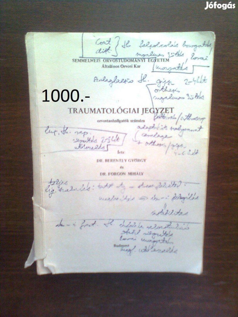 Traumatológiai jegyzet