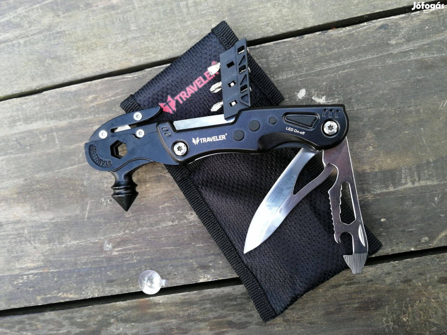 Traveler Multitool Multi Szerszám Kés Bicska + TOK