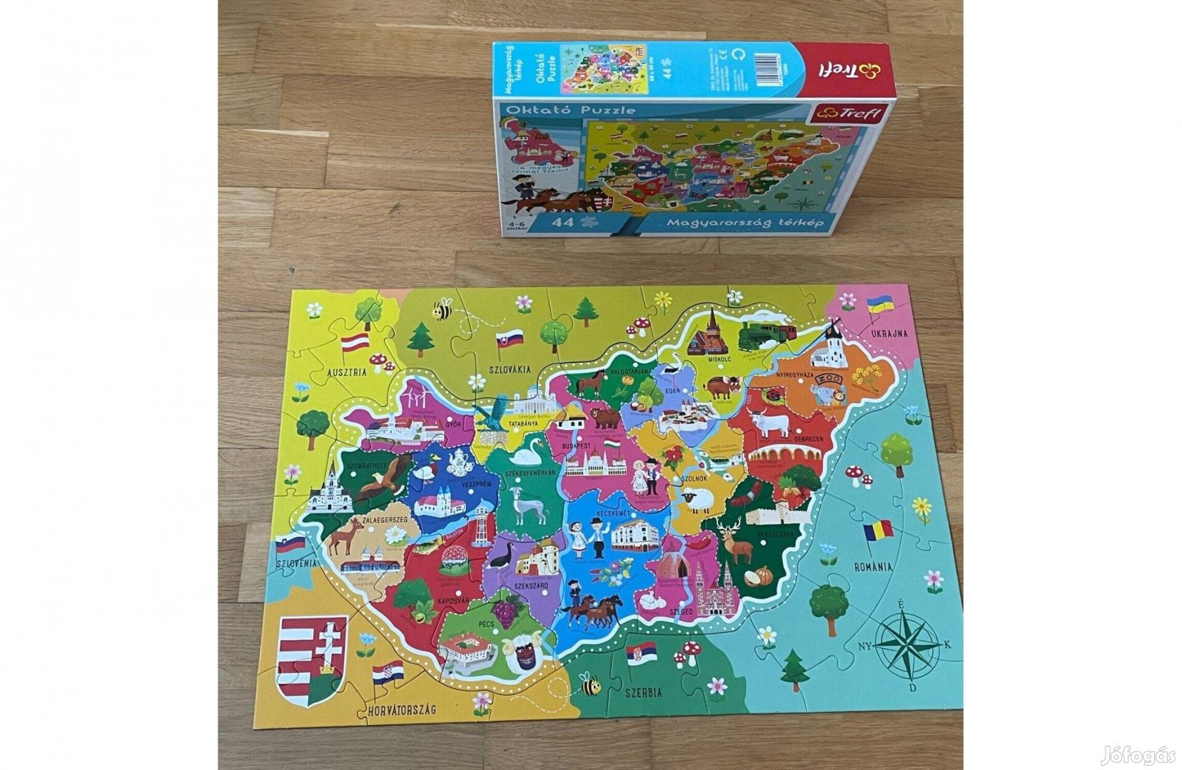 Trefl Oktató puzzle Magyarország térkép