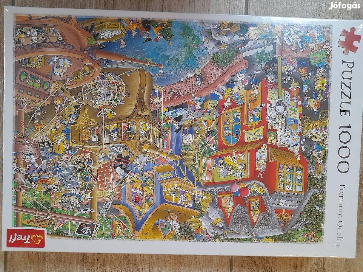 Trefl puzzle - Kaotikus kikötő - 1000 db- Új, Bontatlan