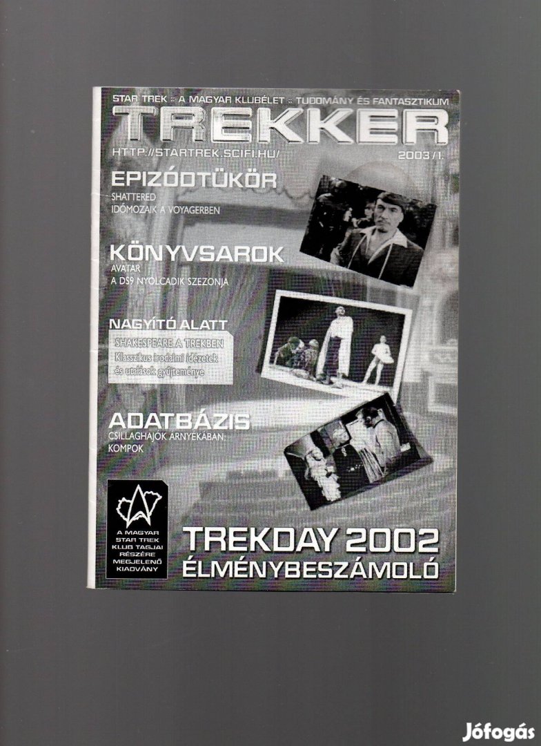 Trekker Star Trek fanzin 2003/1. szám - új állapotban