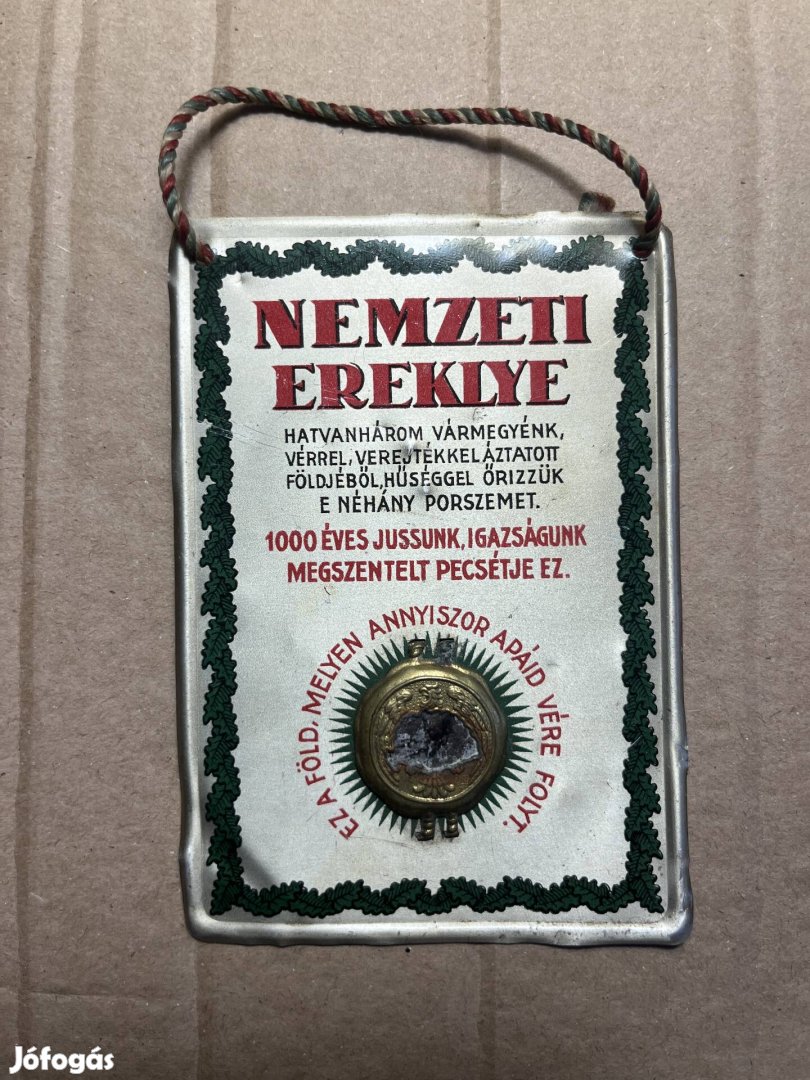 Trianoni emlékplakett - eredeti, 1920-as évek