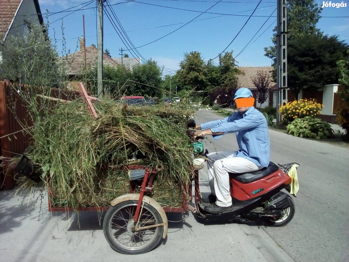 Tricikli, házi készítésű csotrogány Honda dióból