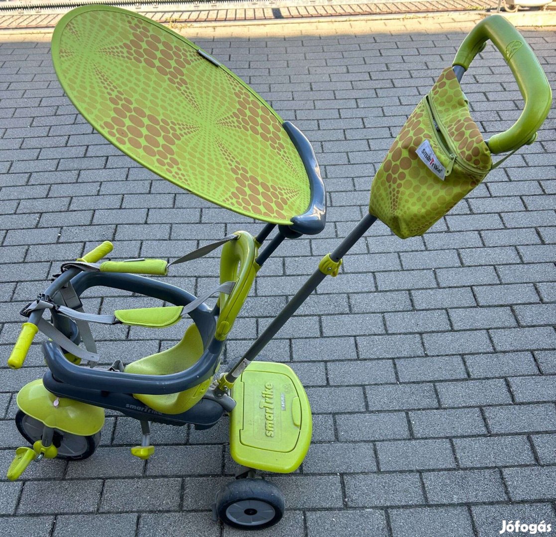 Tricikli táskával smartrike Vanilla Green