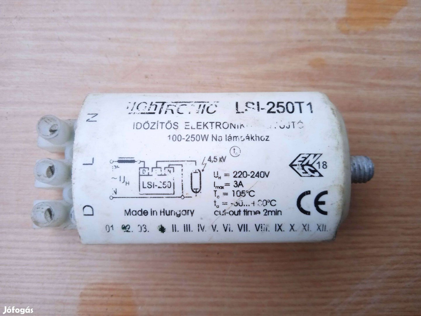 Tridonic LSI-250 T időzítős elektronikus gyújtó 100-250 W