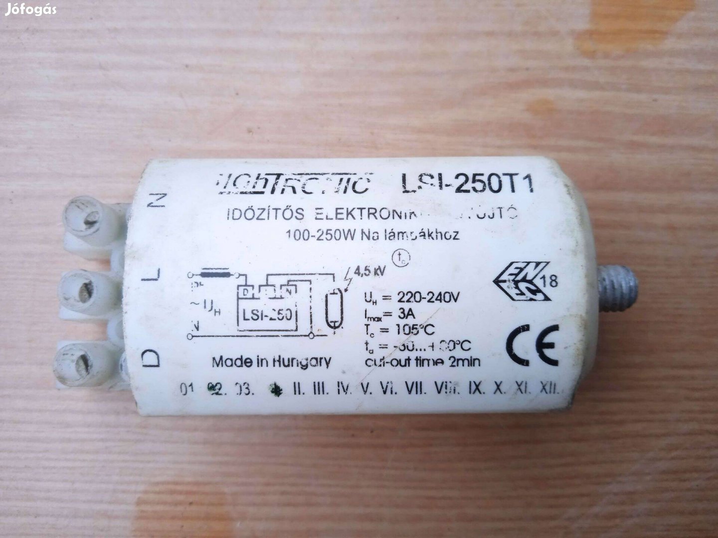 Tridonic LSI-250 T időzítős elektronikus gyújtó 100-250 W