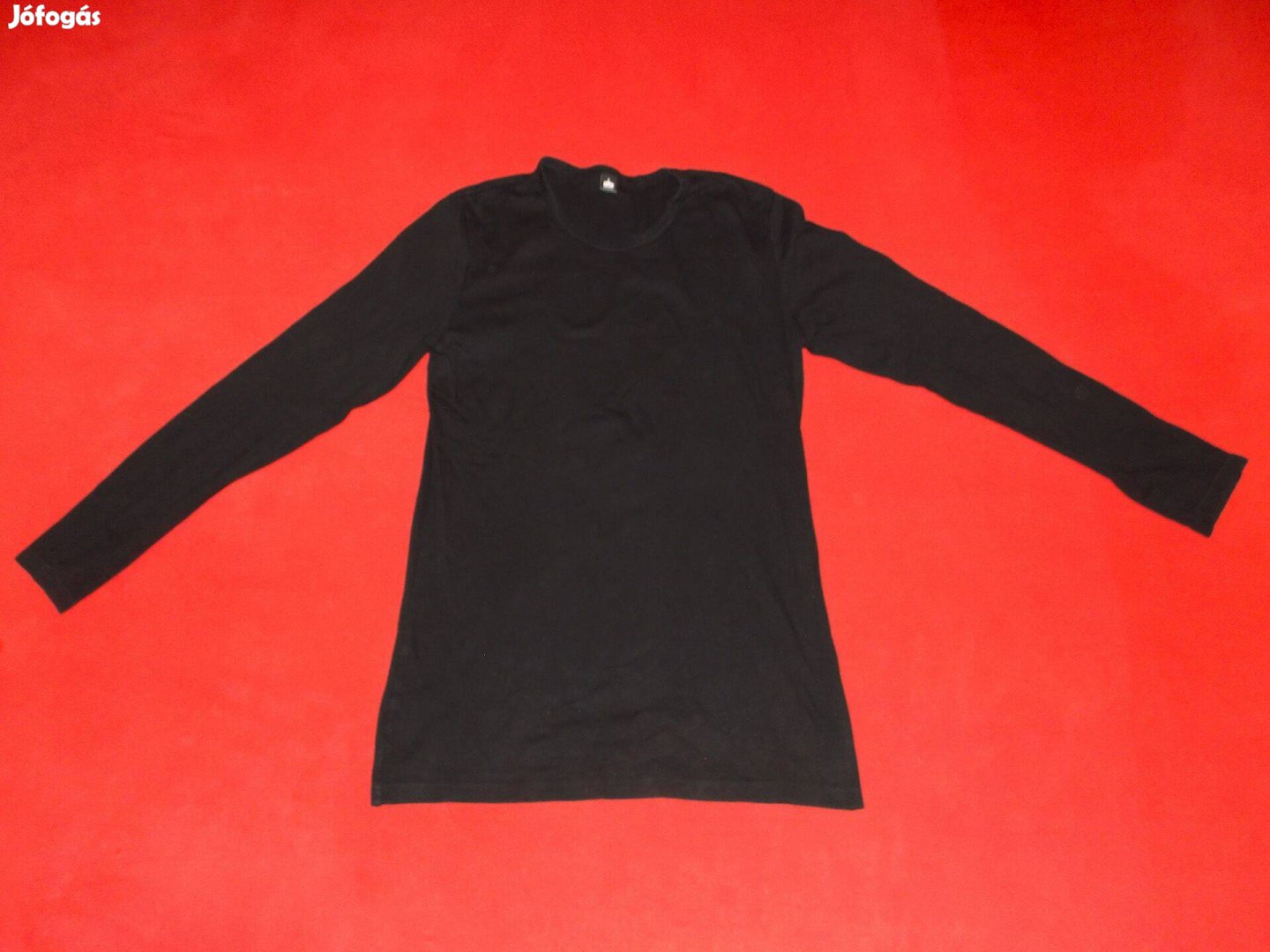 Trigoma fekete, hosszú ujjú póló, felső 158-164-es, 13-14 évesre