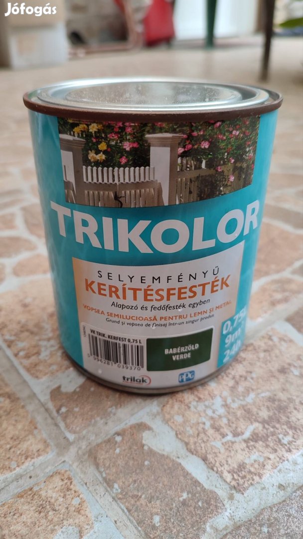 Trikolor kerítésfesték oldószeres babérzöld