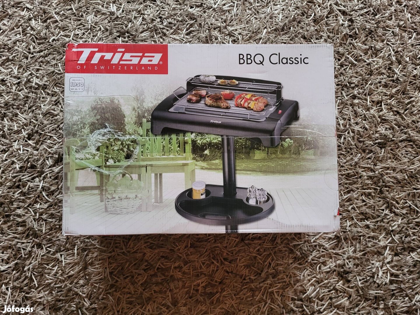 Trisa BBQ Classic elektromos grillsütő. Új, Garanciális.