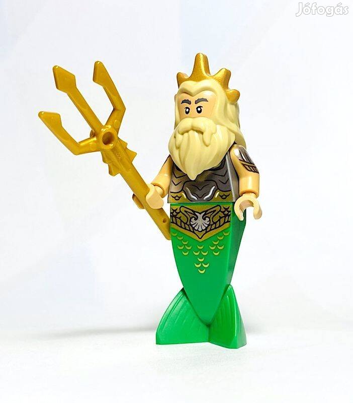 Triton király Eredeti LEGO minifigura - Disney 43225 A kis hableány Új