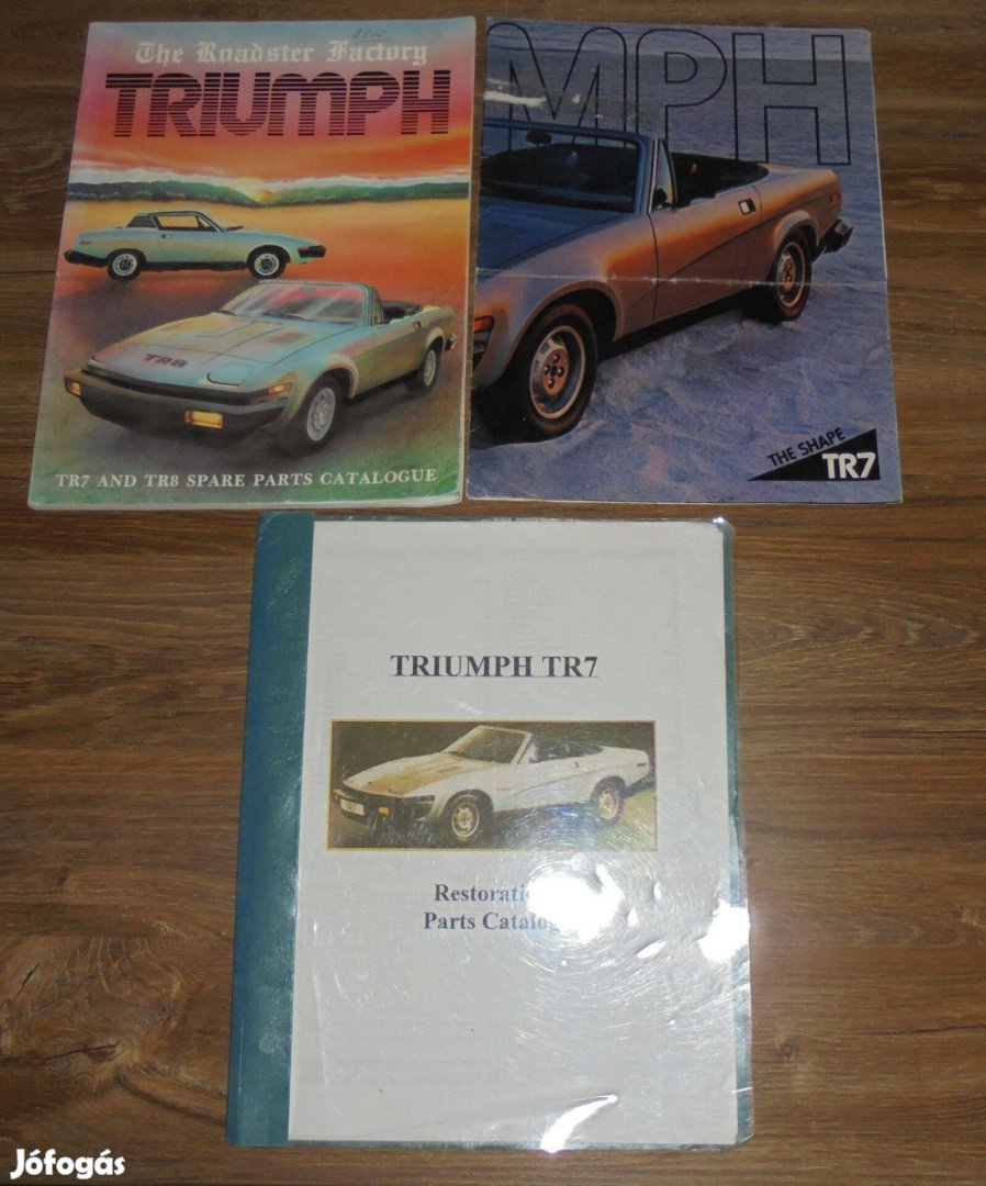 Triumph TR7, TR8 katalógusok és alkatrészjegyzék