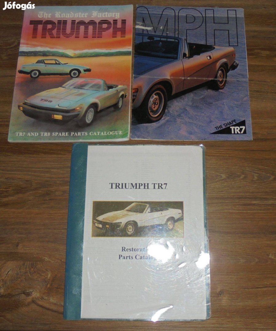 Triumph TR7, TR8 katalógusok és alkatrészjegyzék