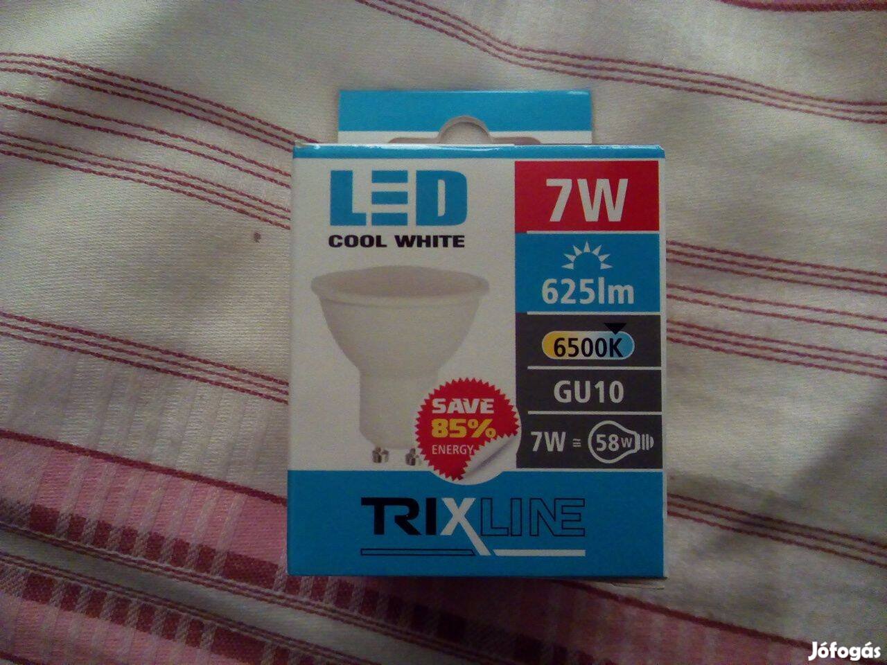 Trixline 7W- GU10 LED izzó 6500K