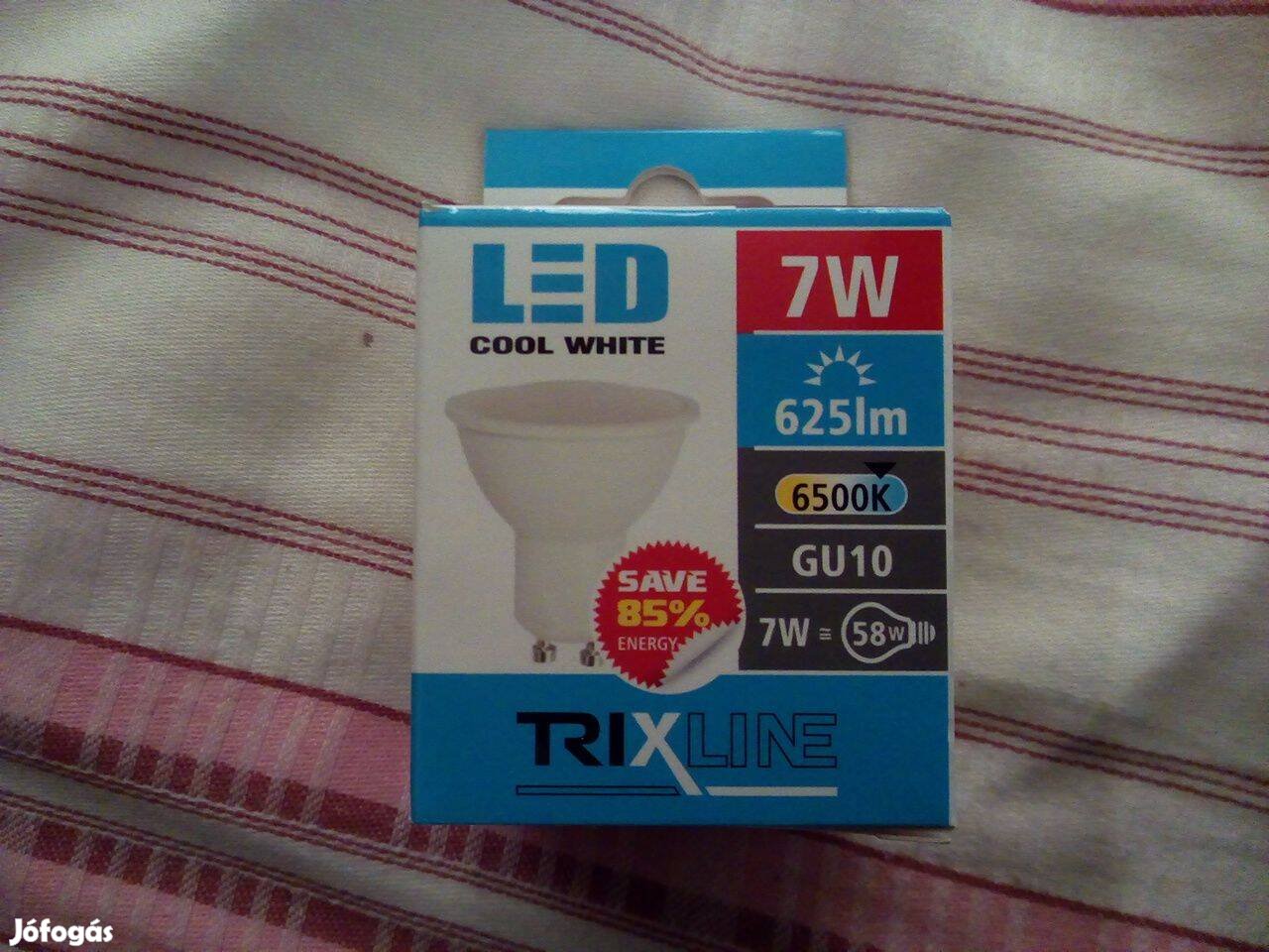 Trixline 7W- GU10 LED izzó 6500K
