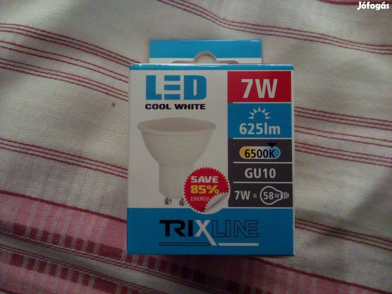 Trixline 7W- GU10 LED izzó 6500K