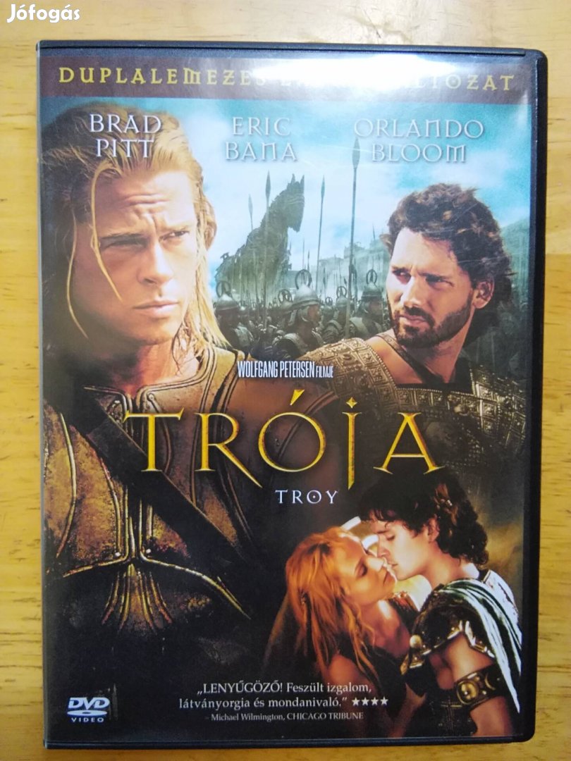 Trója duplalemezes dvd Brad Pitt 