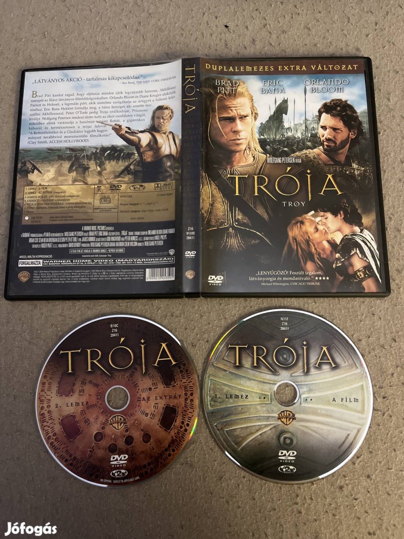 Trója dvd.  