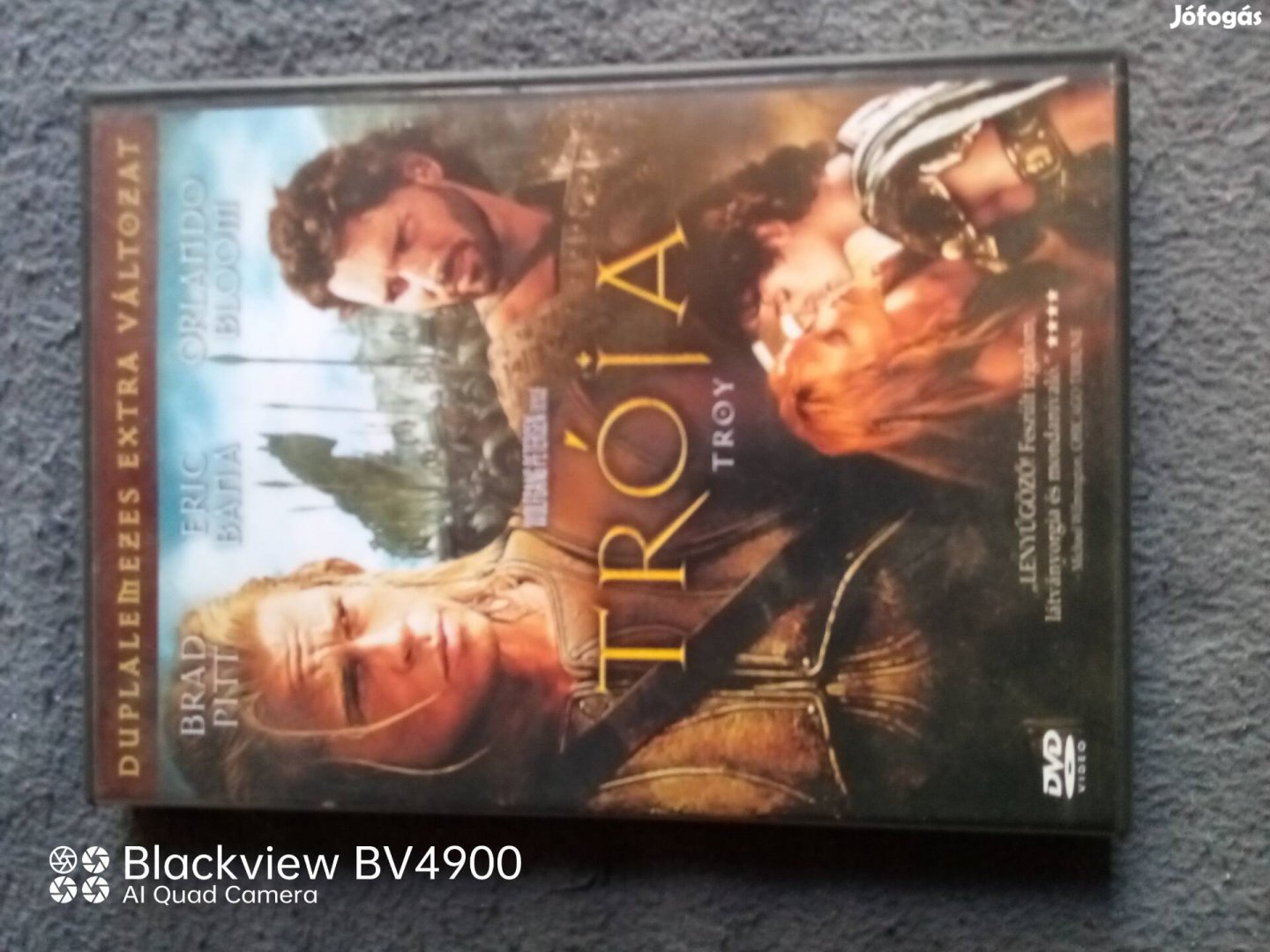 Trója dvd film dupla lemezes új 