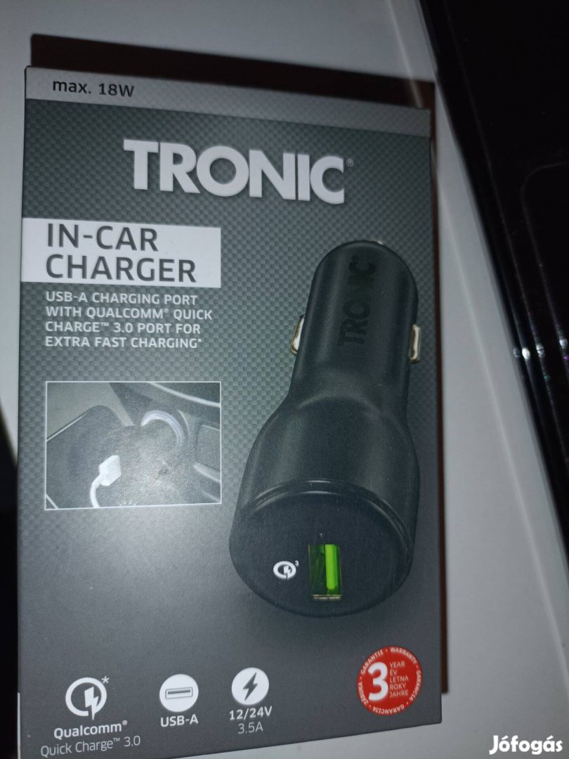 Tronic autós szivargyújtó telefontöltő