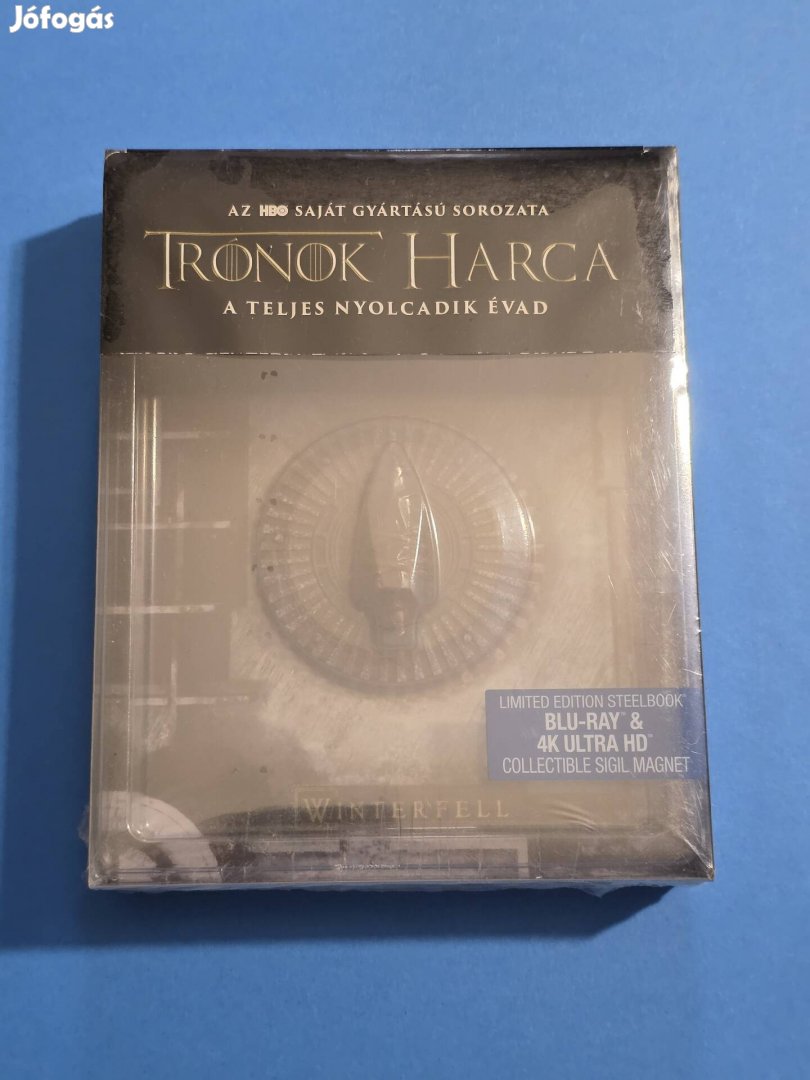 Trónok harca 8 évad 4k fémdoboz blu-ray