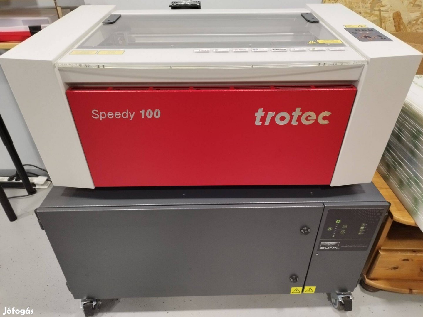 Trotec Speedy-100, 60W CO2 lézeres gravírozó gép