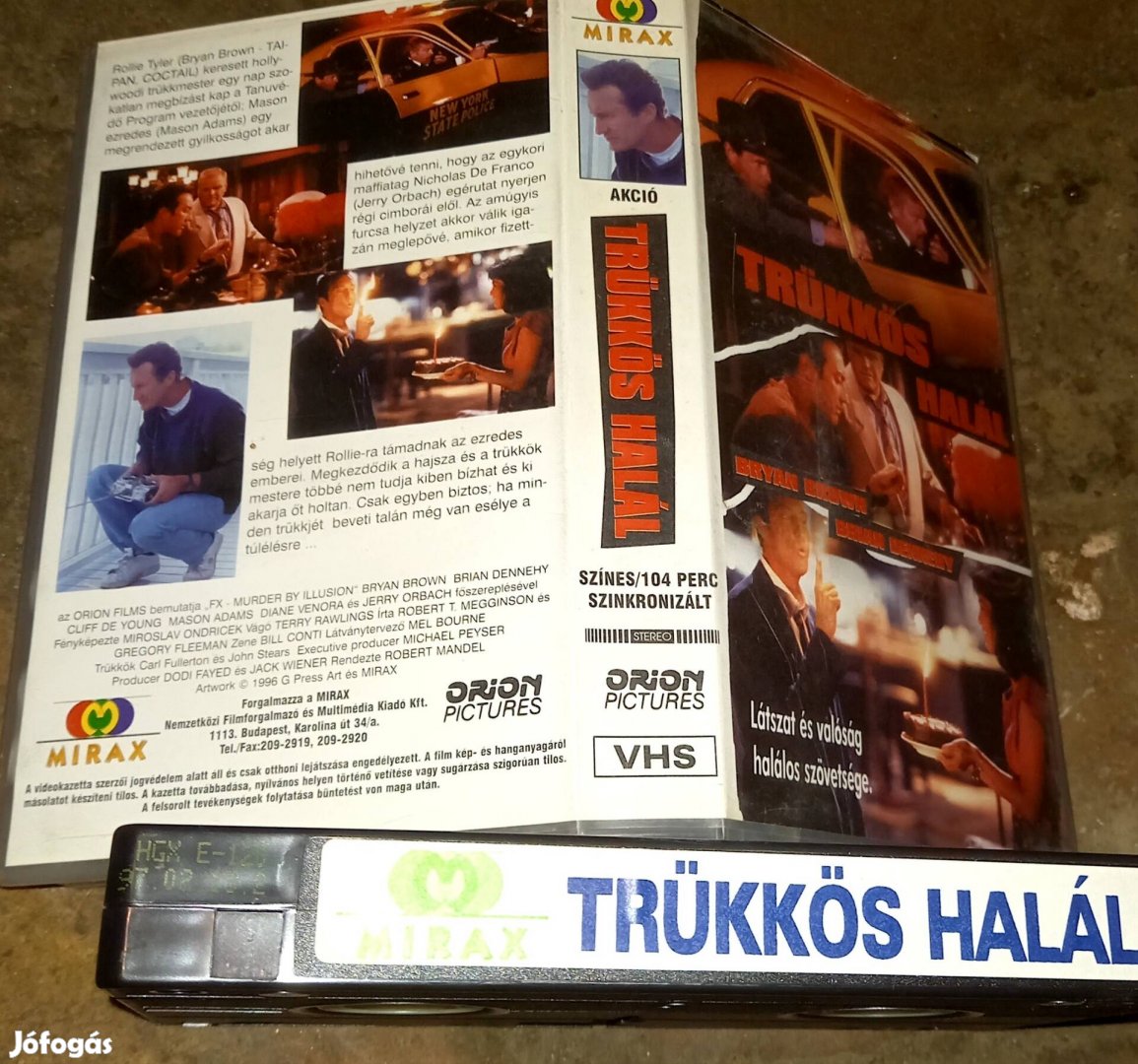 Trükkös halál - akció vhs - Bryan Brown