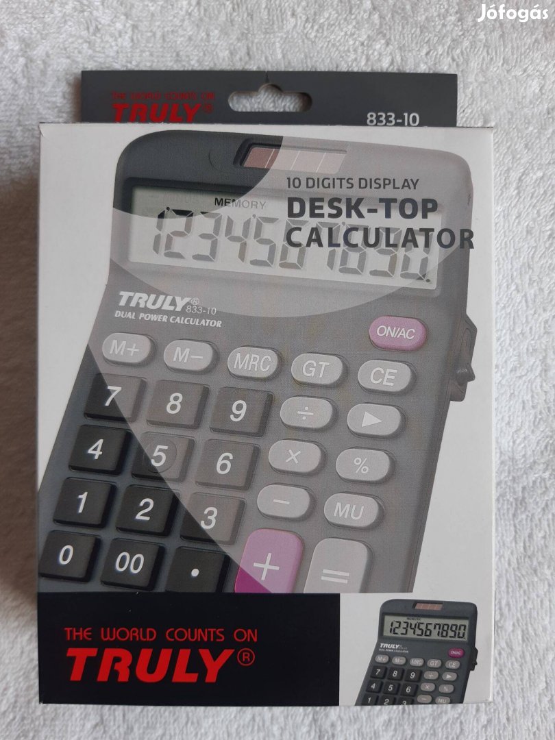 Truly 833-10 új asztali számológép
