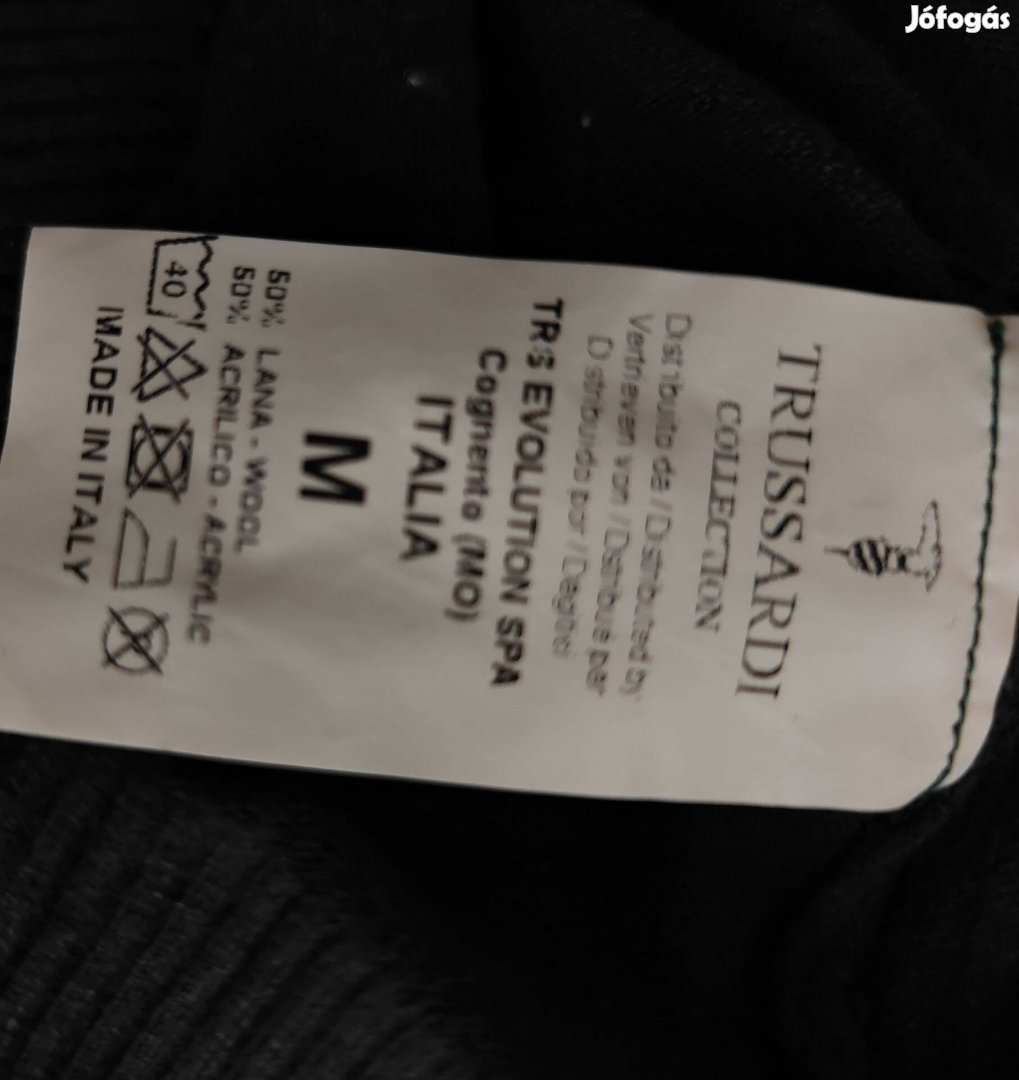 Trussardi extra puha rugalmas pulóver M