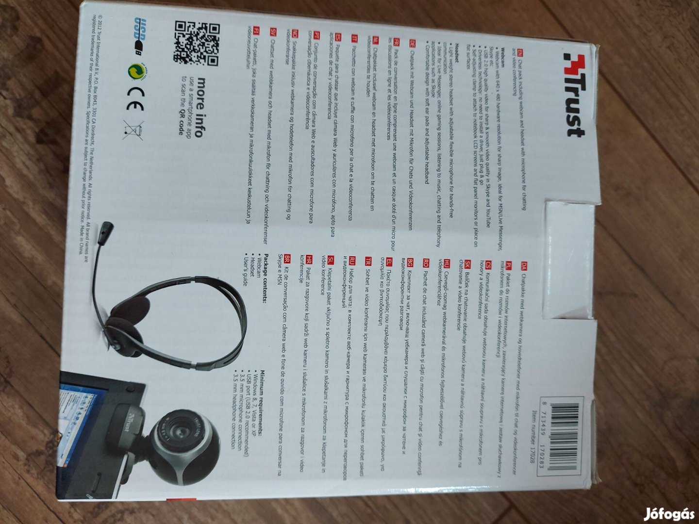 Trust Chatpack, webkamera és headset